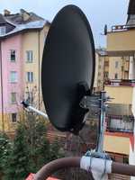 Antena satelitarna Technisat z konwerterem i uchwytem