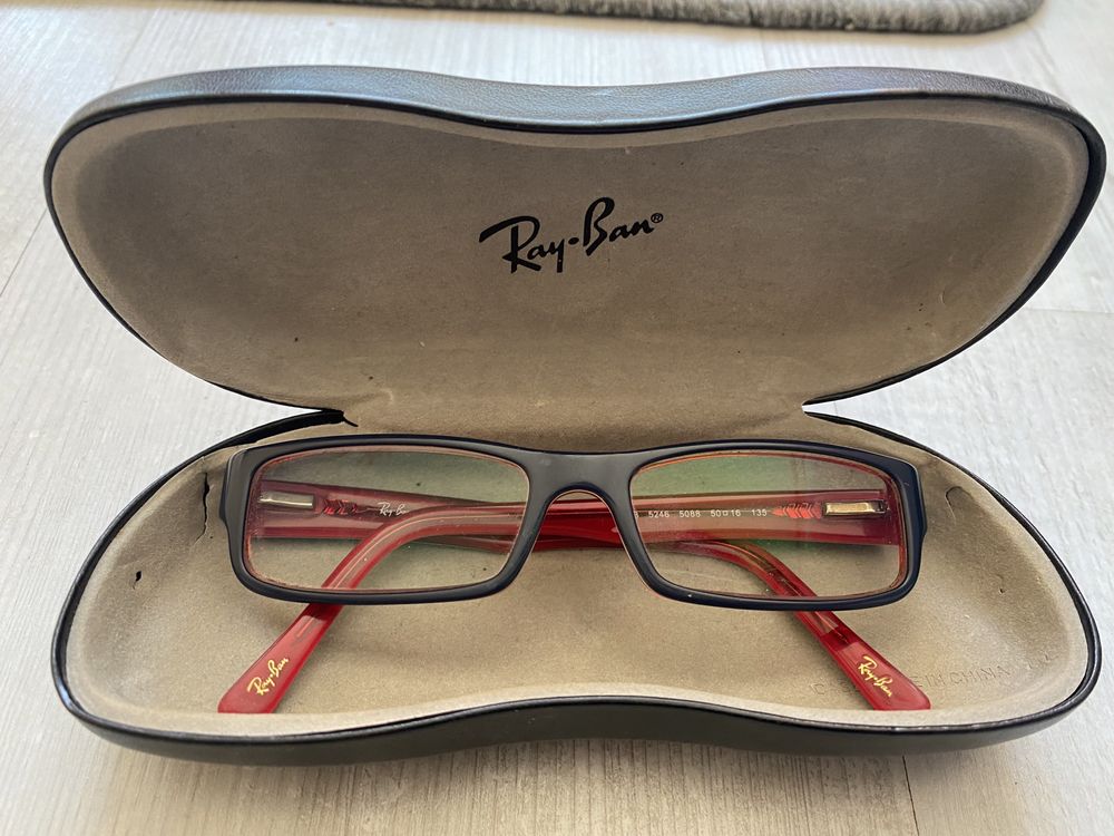 Oprawki Rayban okulary korekcyjne z etui