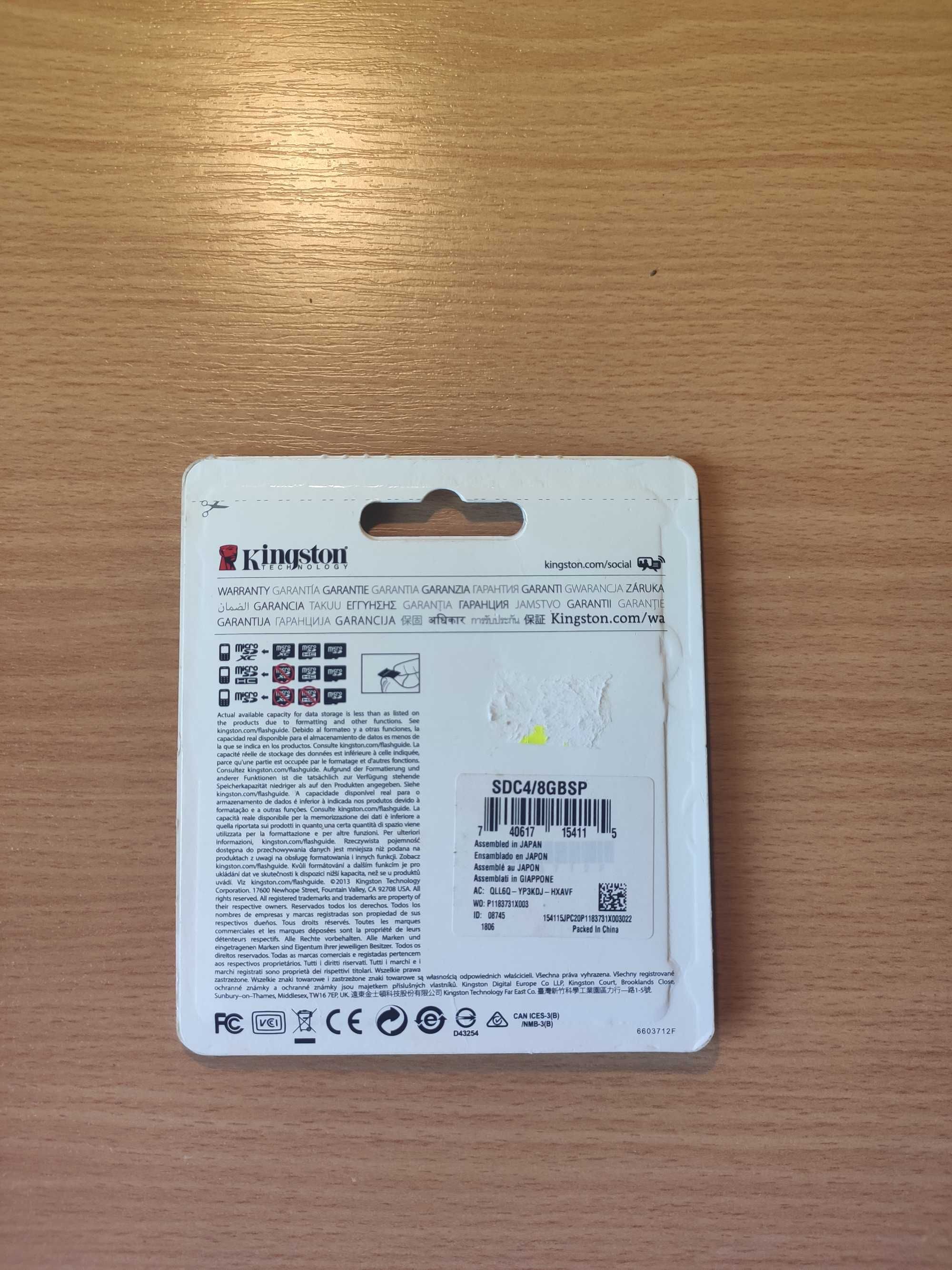 Karta pamięci SD Kingston SDCIT/8GB 8 GB