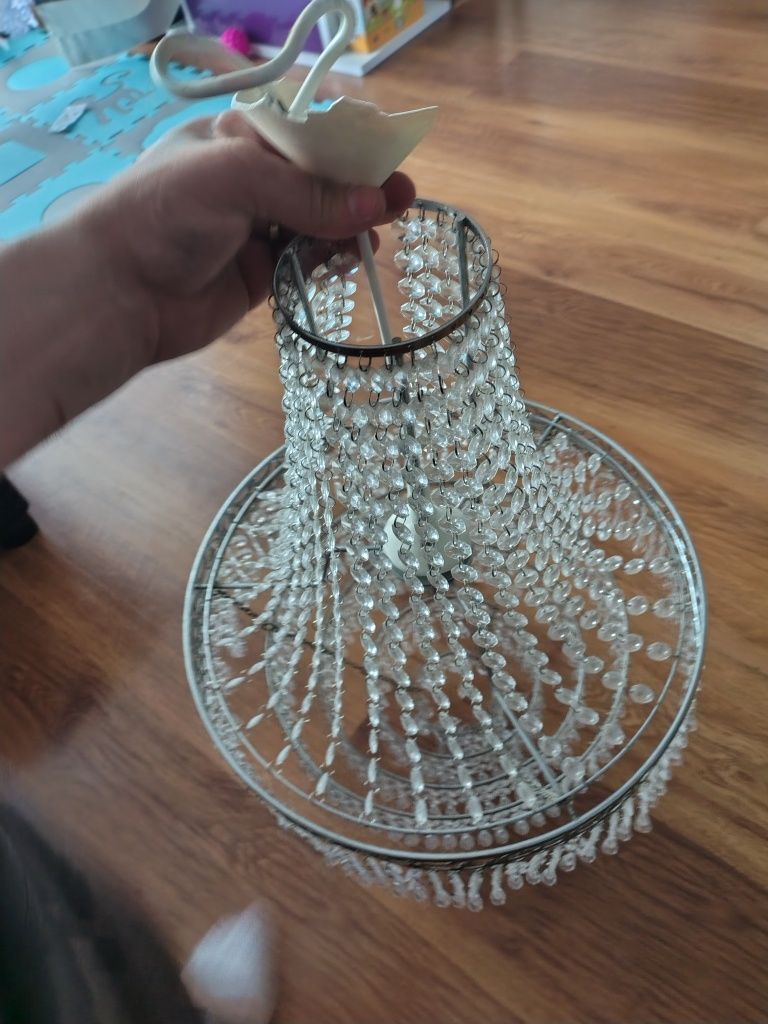 Lampa wisząca, kryształy