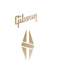 GIBSON symbol Diamond Hatch Custom Naklejka Gitara
