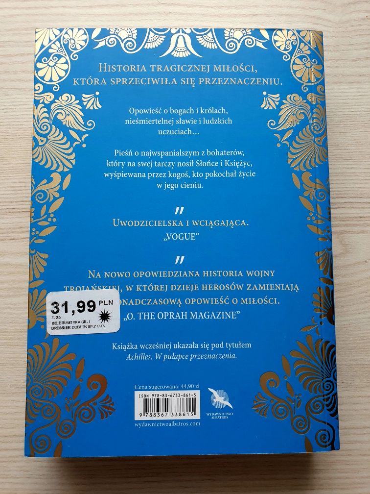 Książka Pieśń o Achillesie Madeline Miller