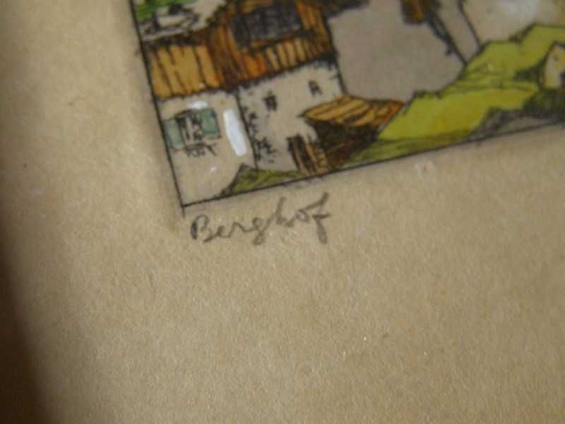 Akwaforty barwne- Willi Foerster,sygn.