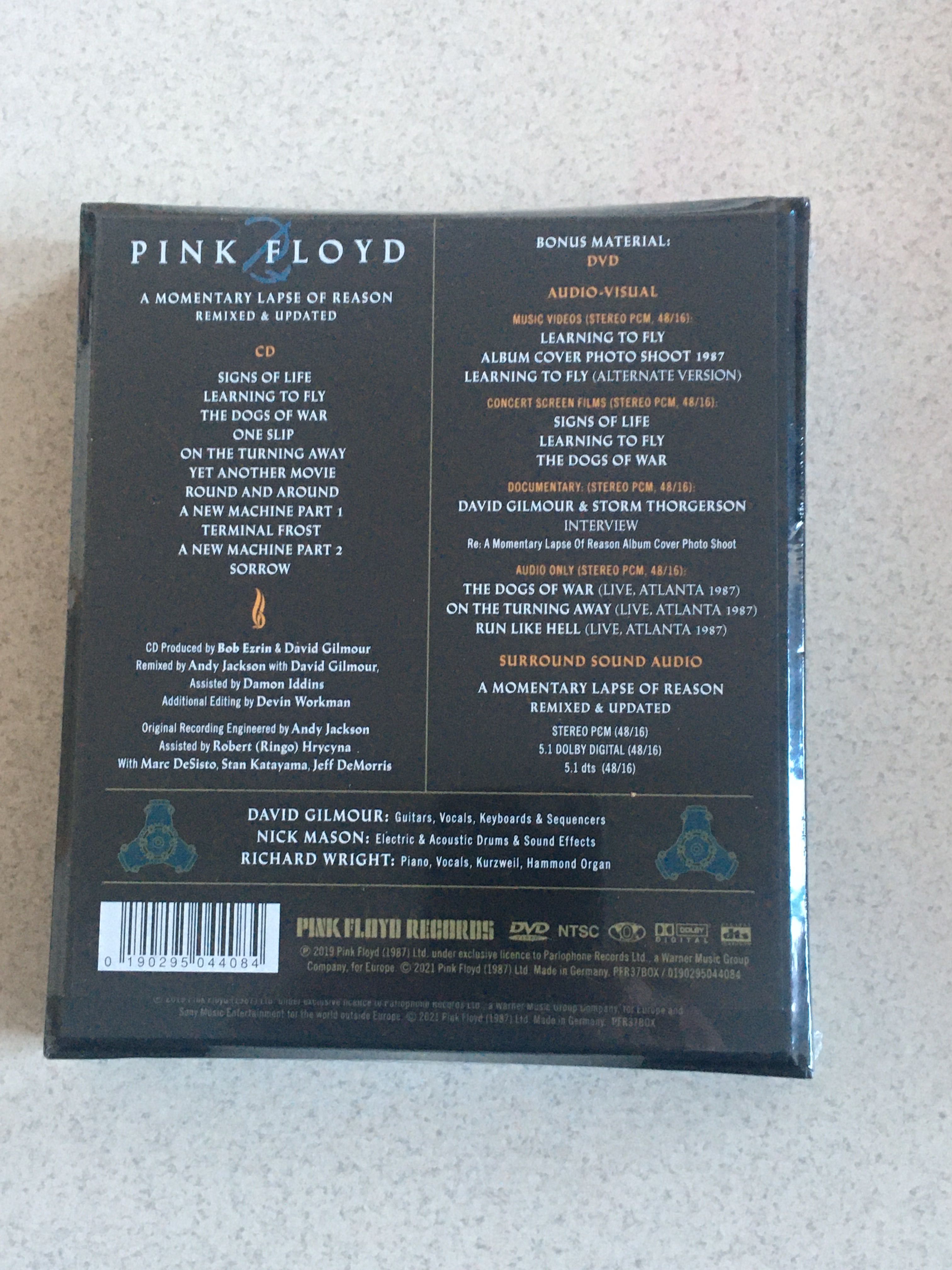 Pink Floyd A Momentary Lapse Of Reason CD/DVD deluxe