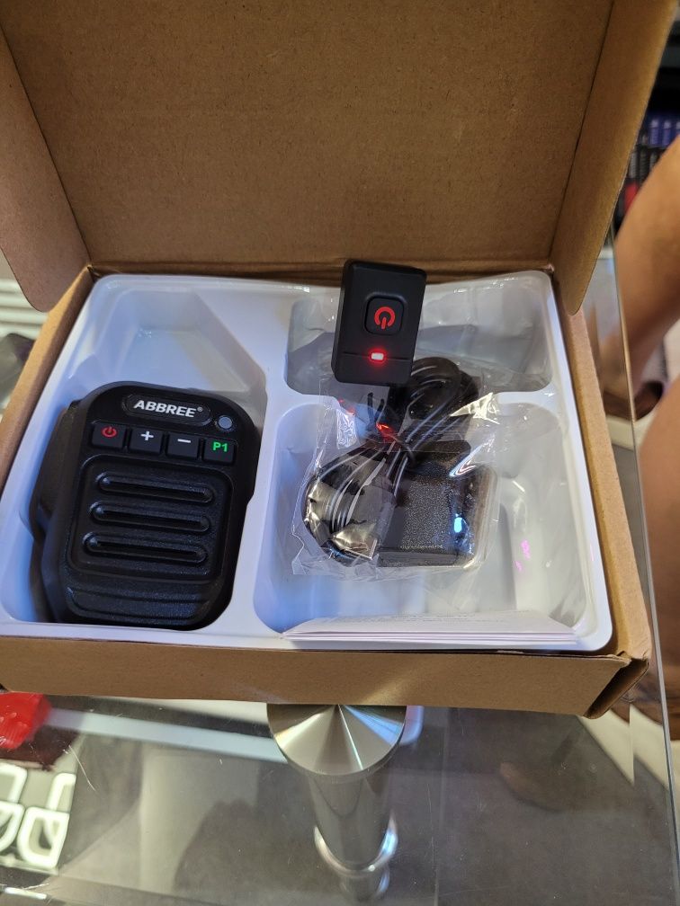 Mikrofon bluetooth mikrofonoglosnik Abbree baofeng quansheng trx zello