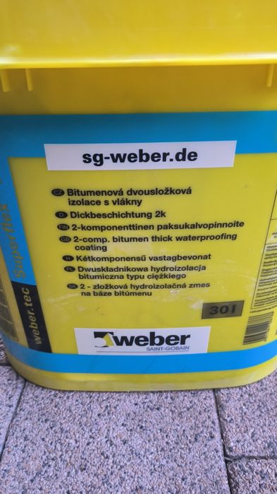 Superflex 10 grubowarstwowa dwuskładnikowa masa bitumiczna 30l