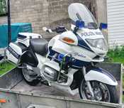 BMW policja polizia r 850 rt osprzęt syreny stroboskopy policyjne