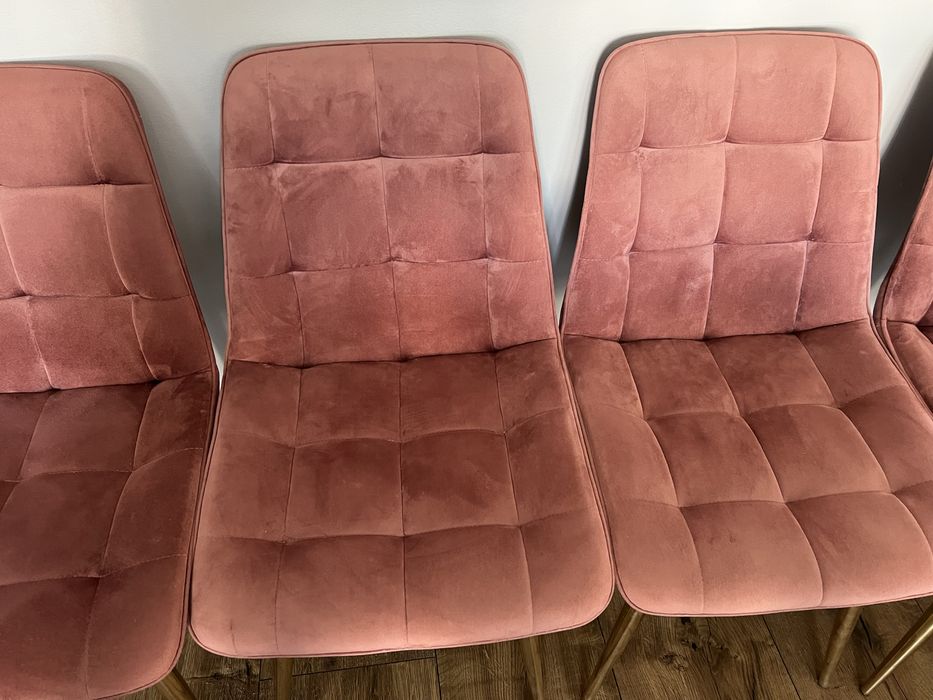 Welurowe Krzesła do jadalni