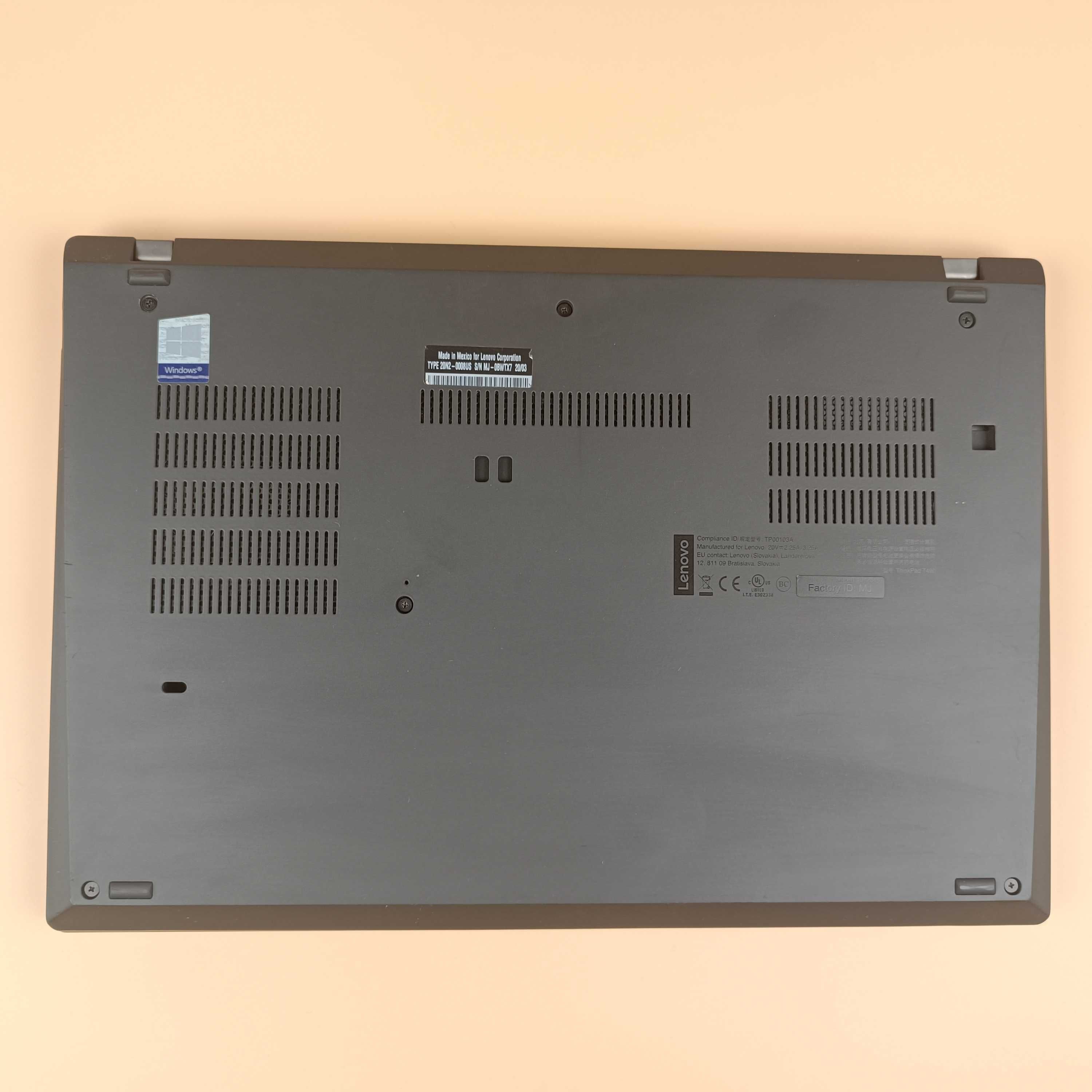 Lenovo ThinkPad T490 i5-8265U/16Гб DDR4/NVMe 256Гб/14"/АКБ 5г+