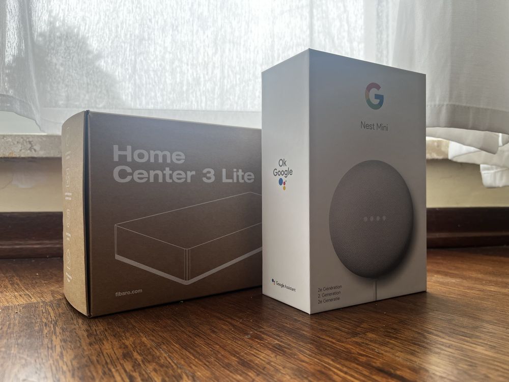 Google Nest Mini +FABIRO Home Center 3 lite - Zestaw Inteligentny dom
