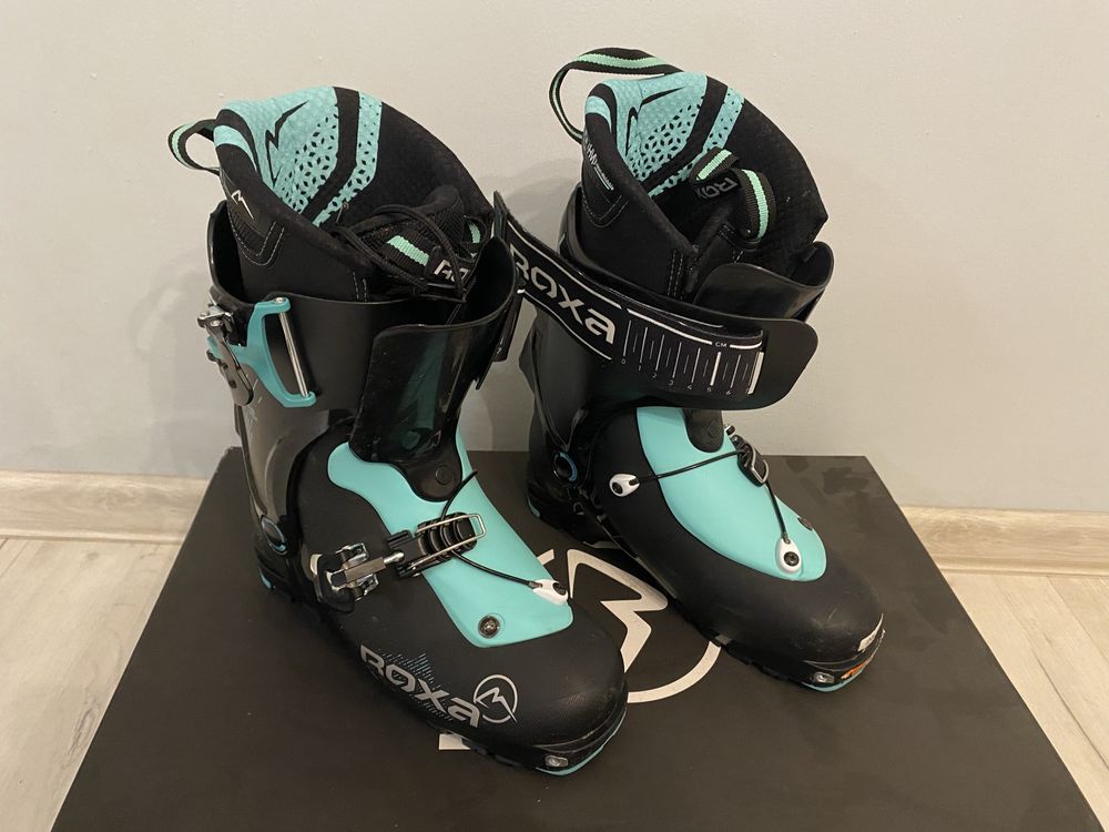 Buty skiturowe damskie Roxa RX Scout - black/black/aqua-black 39 25 cm