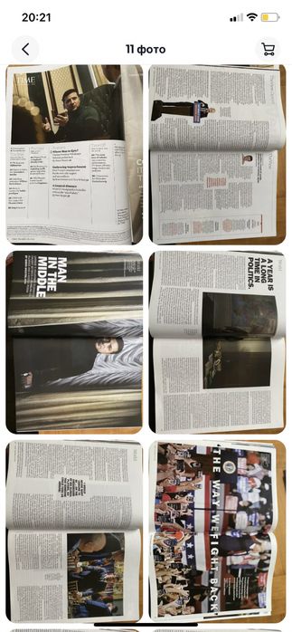 Журнал TIME Magazine 2019 Зеленський “The man in the middle”