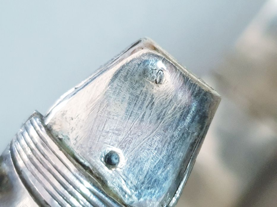 Linda escrava vintage em prata contrastada 925