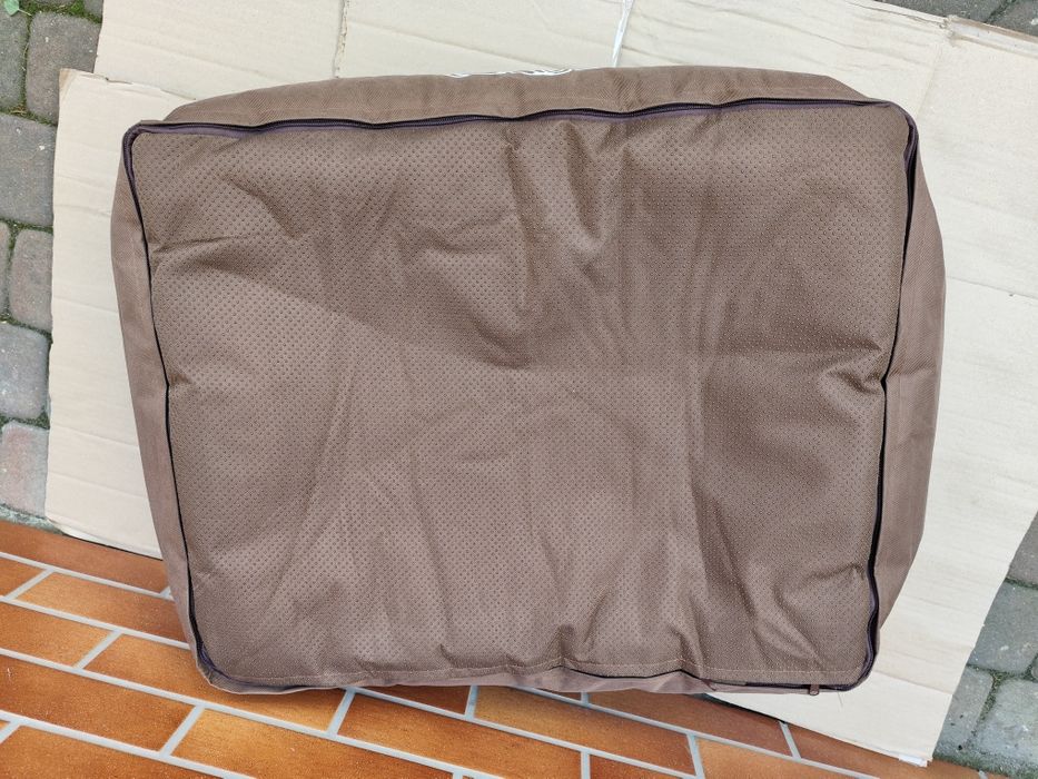 Solidne legowisko dla psa - brązowe - 75x60 cm