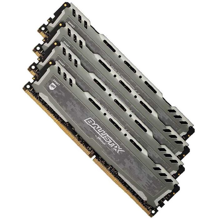 DDR4 PC3200 32Gb (4x8Gb) Crucial Ballistix Sport LT Gray