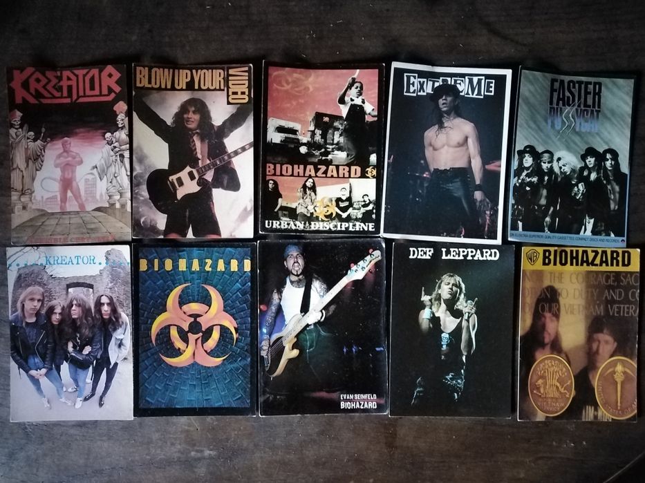 Vários postais de bandas
