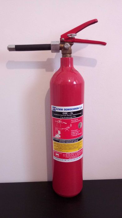 Gaśnica GSE2x -2kg CO2- Do Elektroniki- Komputerów