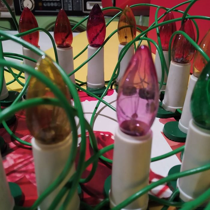 Lampki choinkowe z okresu PRL retro