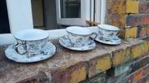 Porcelana Yamasen 24 Gold Japan 6 Filiżanek 6 Talerzyków.