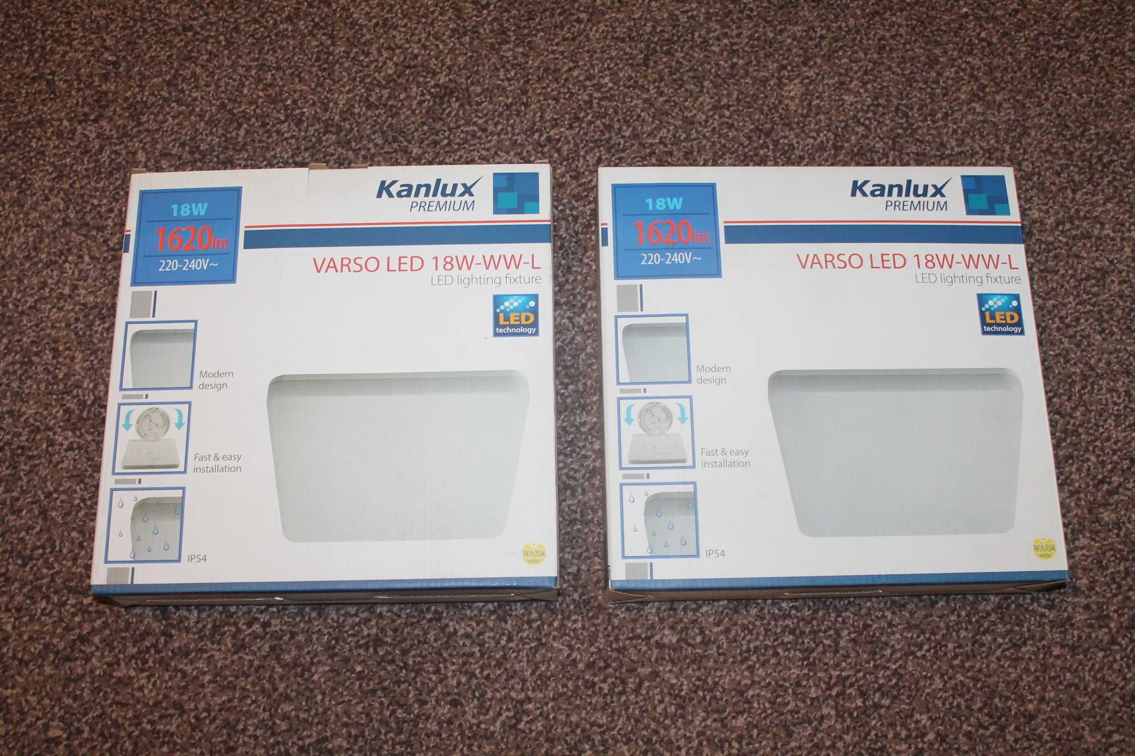 Plafoniera hermet. Kanlux VARSO LED 18W-WW-L IP54
