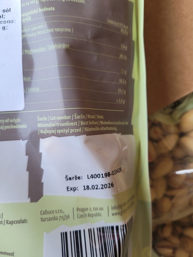 Pistacje lekko solone duże JUMBO łuskane długi termin