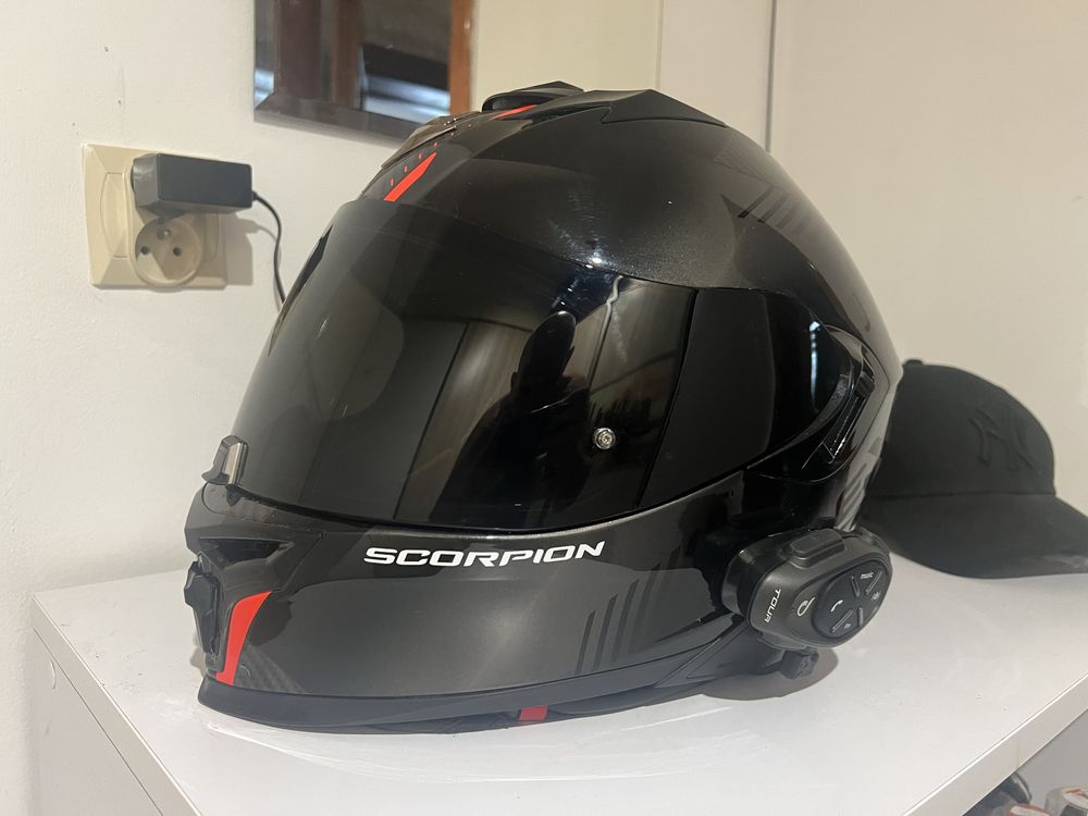 Kask Scorpion EXO-520 rozmiar L+ interkom interphone tour
