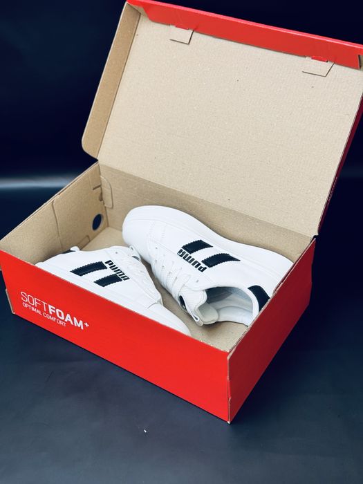 Кроссовки Пума подростковые, кожаные кросовки Puma, белые кроссовки