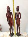 Casal artesanato africano,novo.