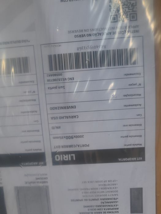 Portas de correr novas