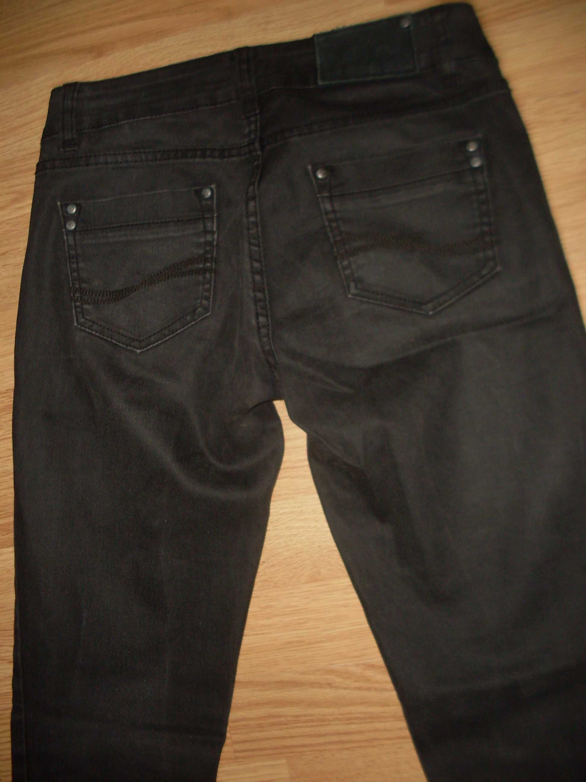 jeansy dżinsy damskie czarne rurki