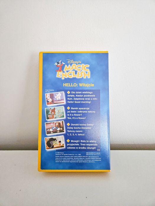 Kaseta VHS Magic English 1 Hello witajcie