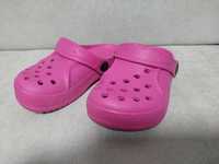 Klapki jak crocs fuksja 16,5 cm