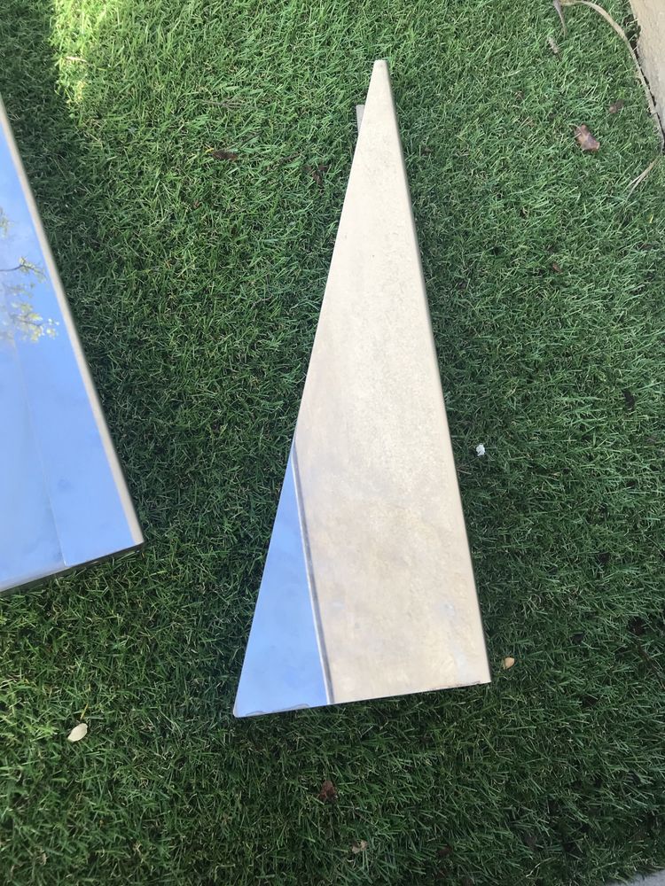 2 Suportes de inox para parteleira