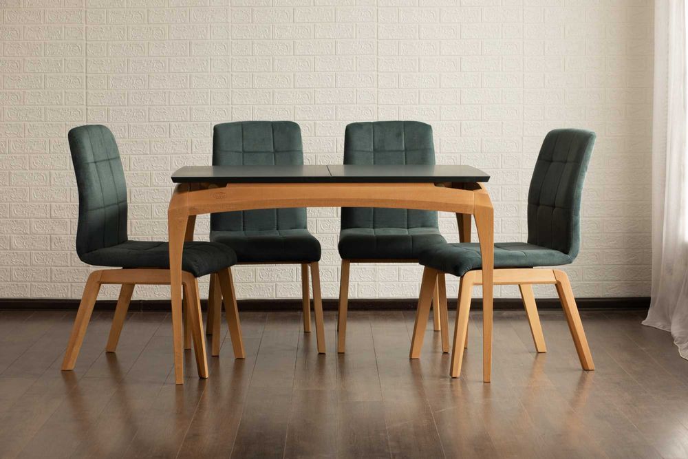 Комплект обеденный стол и стулья. Кухонний стіл та стільці. Стол Стул