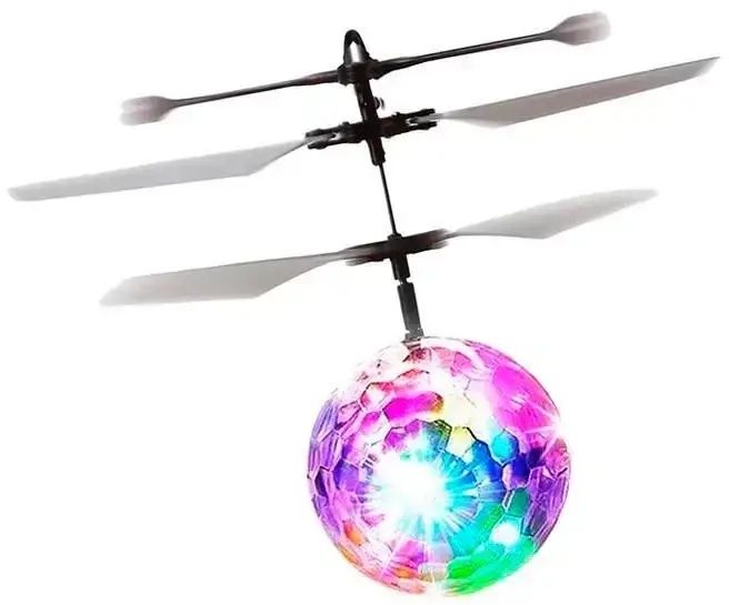 Летающий сенсорный шар мяч вертолет с подсветкой Crystal Ball