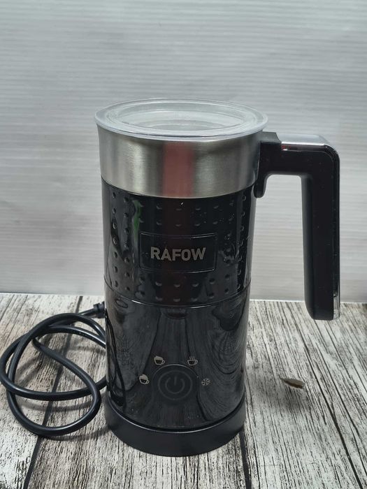 Rafow Elektryczny spieniacz do mleka 4w1 ciepło, zimno bezgłośny 300ml