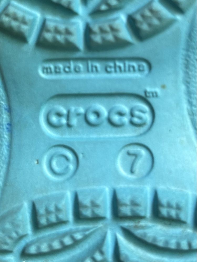 Crocs сандали С 7 24 размер детские голубые оригинал