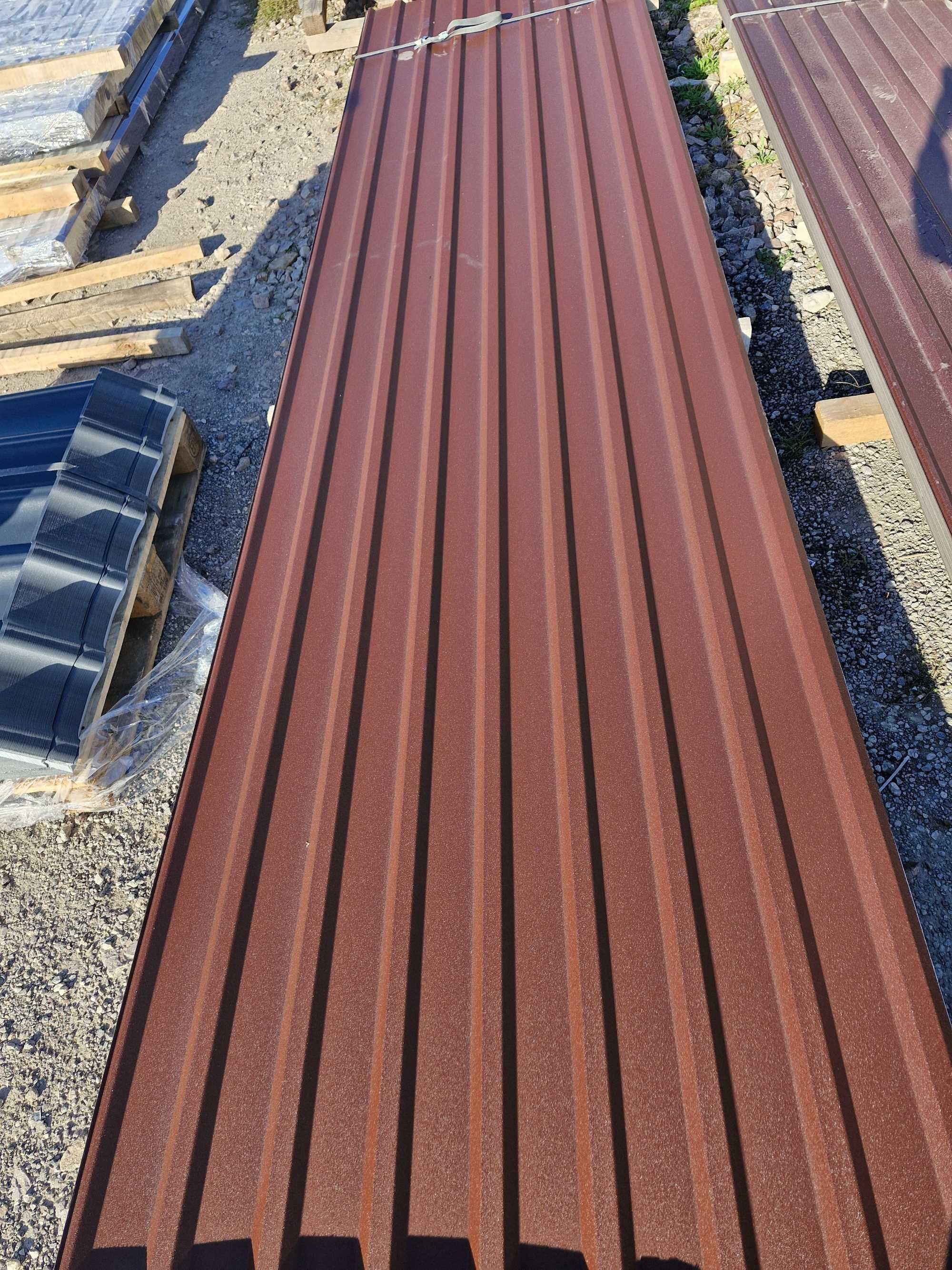 blacha trapezowa t18 grafit ral 7016 mat, na dach, garaż, dobra cena