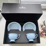 Komplet 2 filiżanek i spodek Rosenthal Maria en Vogue Blue porcelana