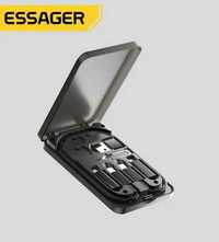 Zestaw 4w1 adapterów USB z kablem 2xTyp-C ESSAGER