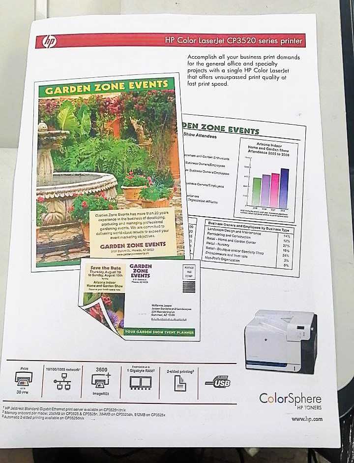 HP Color LaserJet CP3525dn. Цветной лазерный принтер.