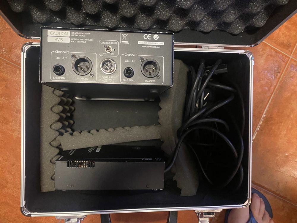 Pre amplificador Sontronics Sonora dois canais UK