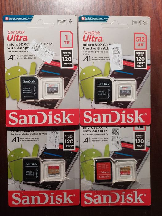 SanDisk Ultra 1 Тб micro SD XC карта памяти