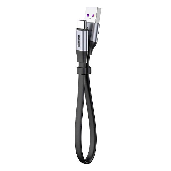 Baseus Simple płaski kabel przewód USB / USB Typ C SuperCharge 5A 40W