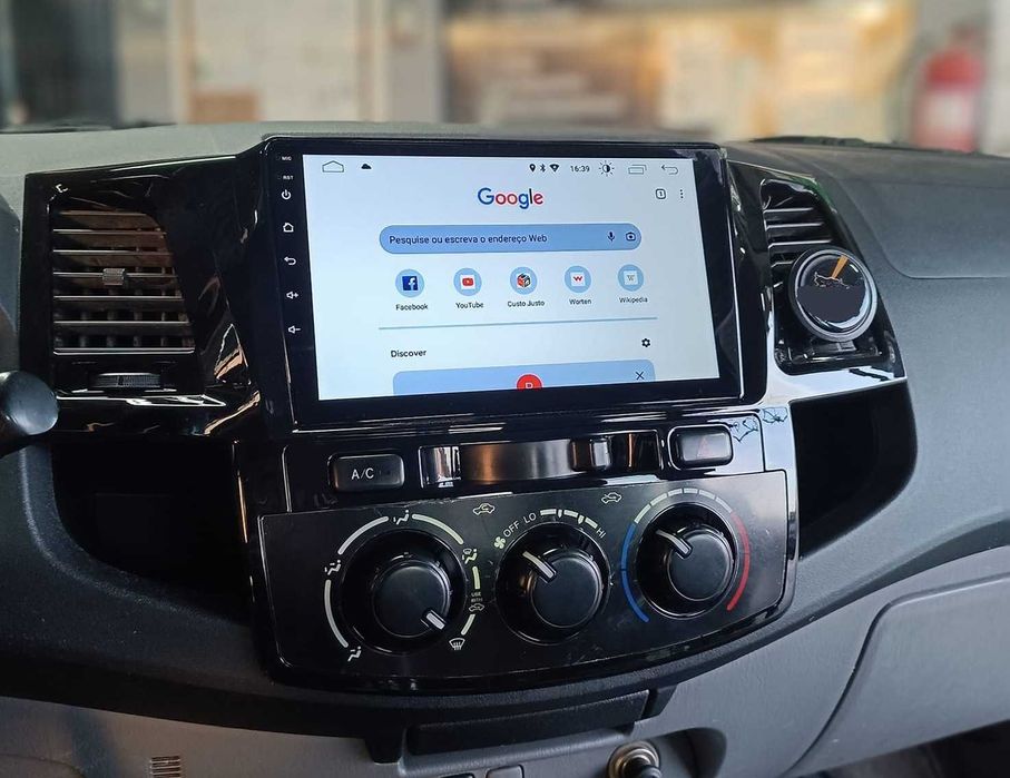 (NOVO) Rádio 2DIN • Toyota HILUX (2005 até 2015) • Android GPS 4+32GB