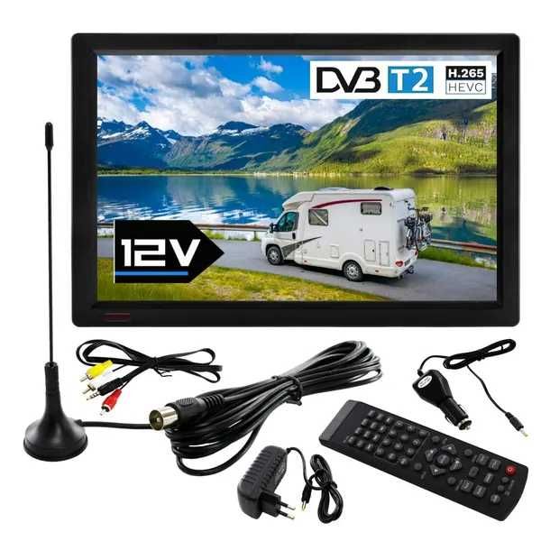 Telewizor przenośny DVB-T 2 Hevc 12cal 14cal 16cal