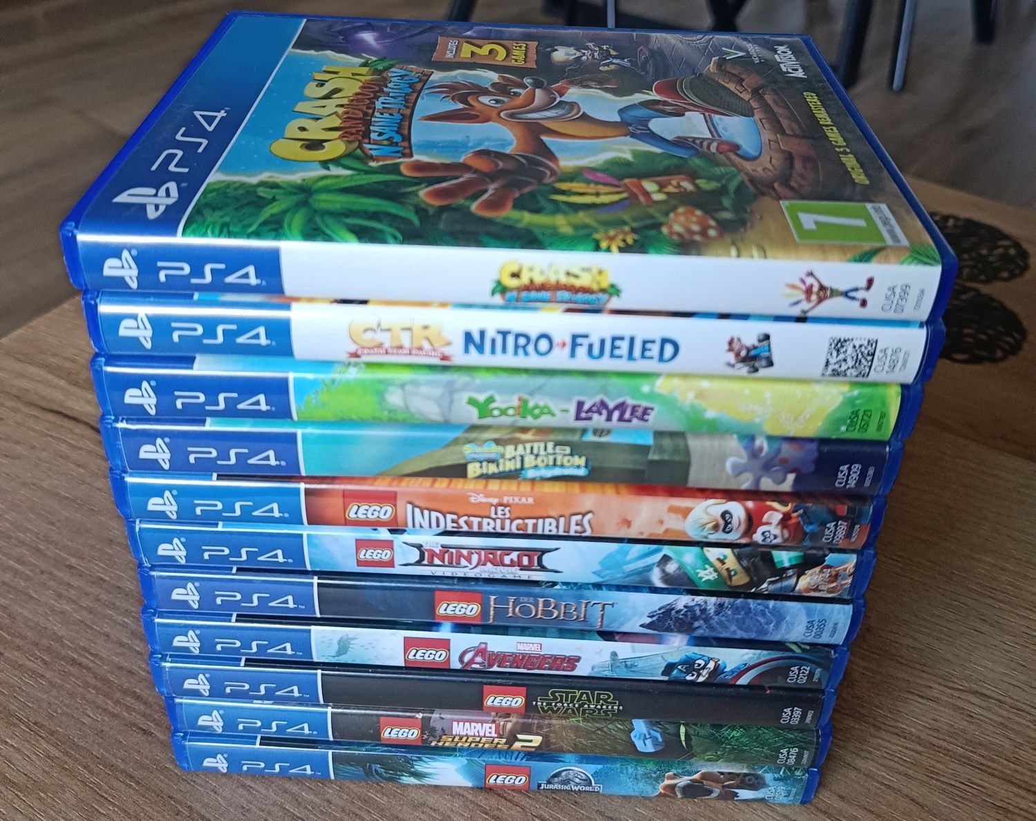 gry dla dziecka na PS4 LEGO/SpongeBob/Yooka Laylee/Crash jak nowe