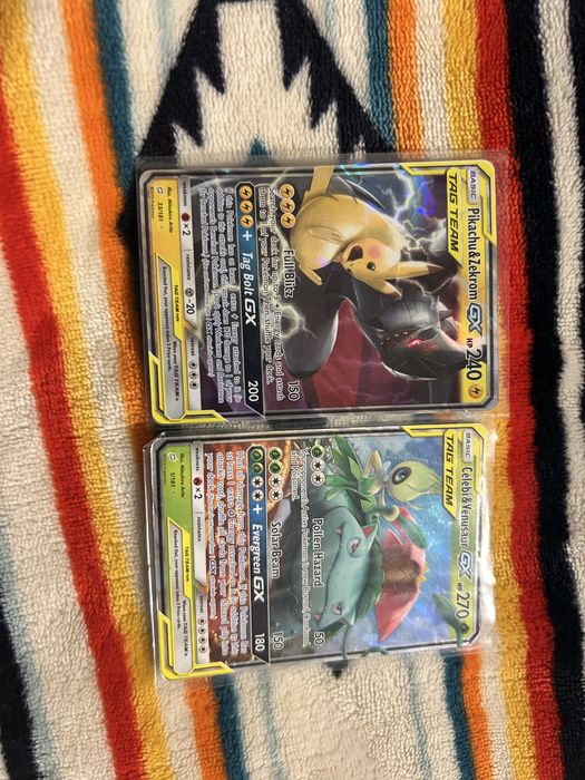 Oryginalne karty pokemon Pikachu&Zekrom 33/181i Celebi&Vanusaur 1/181