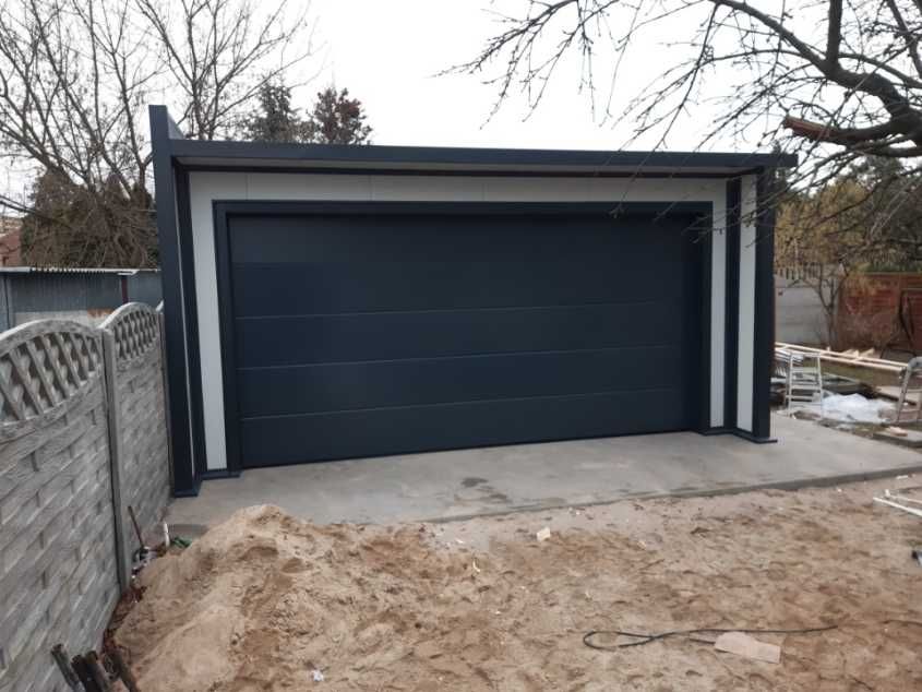 Garaż ocieplany z płyty pir wiata budynek gospodarczy magazyn hala