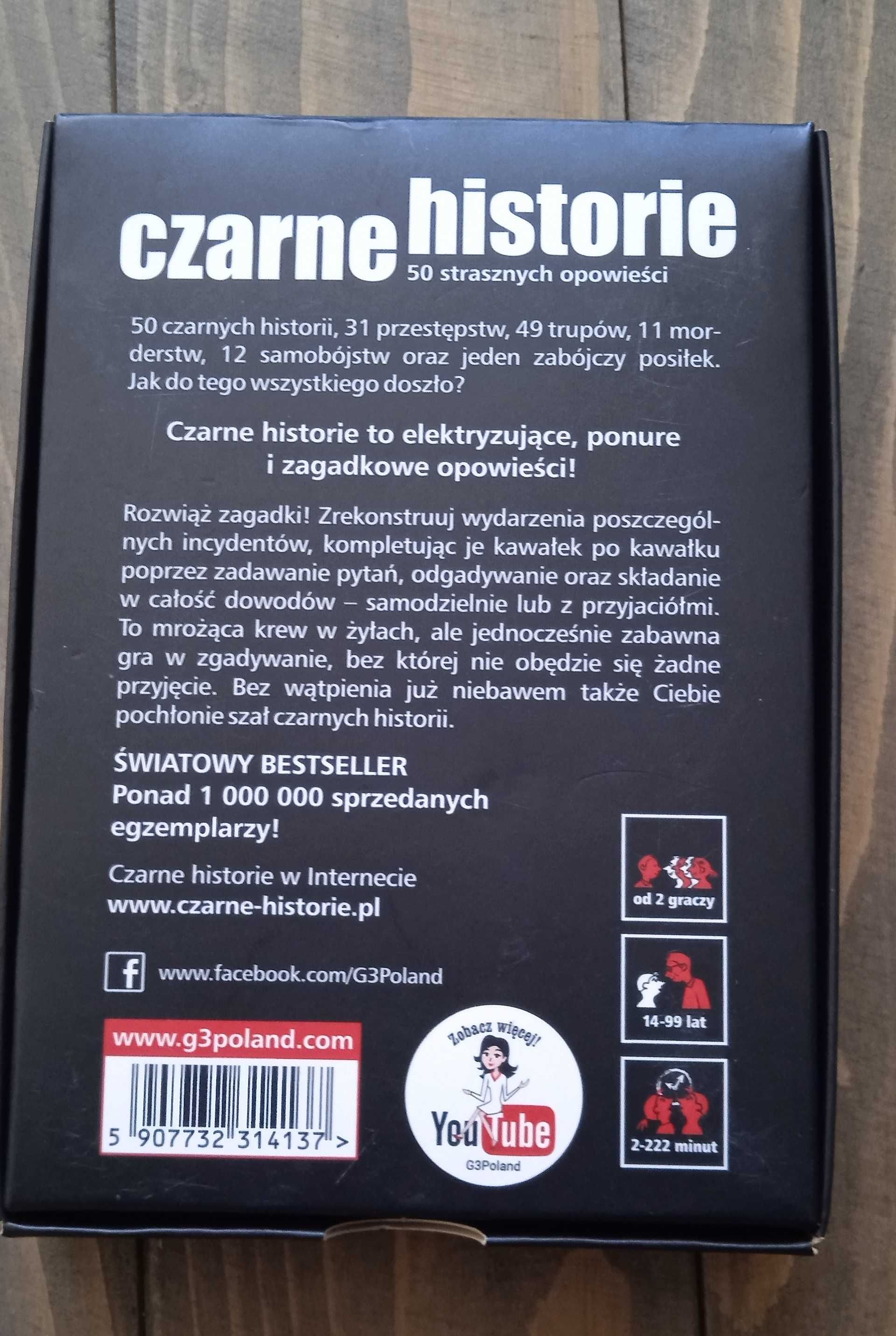 Czarne Historie - 50 strasznych opowieści - gra towarzyska